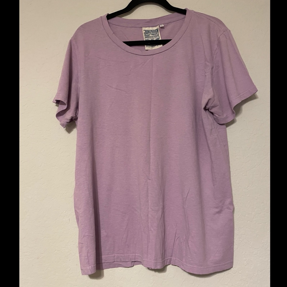 Lavender Jungmaven Scoopneck Women's Top XL